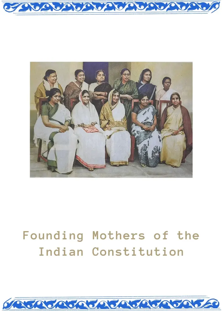 Booklet - Founding Mothers of the Indian Constitution